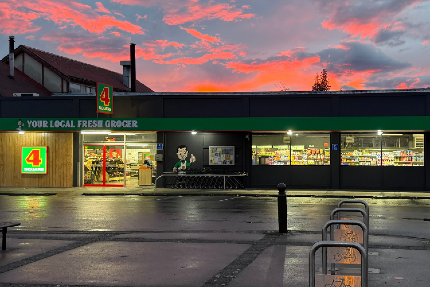 Four Square Fairlie, Supermarkets, Fairlie near Lake Tekapo, Mackenzie Region, New Zealand Intro Image