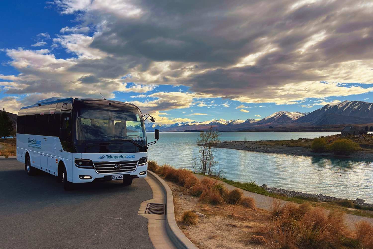 Tekapo Bus. Transportation, Lake Tekapo/Takapo, Mackenzie Region, New Zealand.